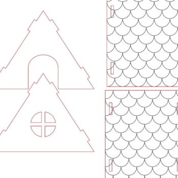 Intra απο ξύλο plywood 3mm-4mm πάχος – ξύλο Σχήμα Σκηνής Rodents House 15x15 cm INTRAVECTRY-MY554845 - Image 2