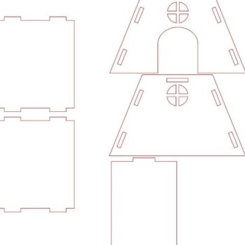 Intra απο ξύλο plywood 3mm-4mm πάχος – ξύλο Χάμστερ Σπίτι από κόντρα πλακέ 10x10 cm INTRAVECTRY-MY554848 - Image 2