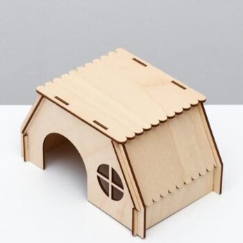 Intra απο ξύλο plywood 3mm-4mm πάχος – ξύλο House Hide for Rodents 15x15 cm INTRAVECTRY-MY554851 - Image 3