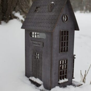 Intra απο ξύλο plywood 3mm-4mm πάχος – ξύλο κιτ ξύλινων μοντέλων βιβλιοπωλείου Harry Potter 15x15 cm INTRAVECTRY-MY554852 - Image 1