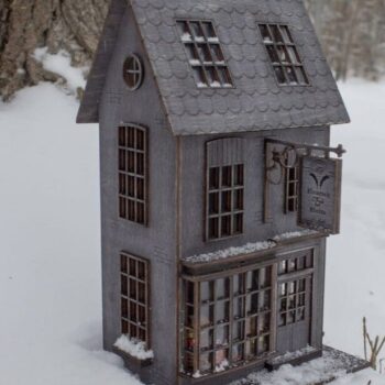 Intra απο ξύλο plywood 3mm-4mm πάχος – ξύλο κιτ ξύλινων μοντέλων βιβλιοπωλείου Harry Potter 15x15 cm INTRAVECTRY-MY554852 - Image 2