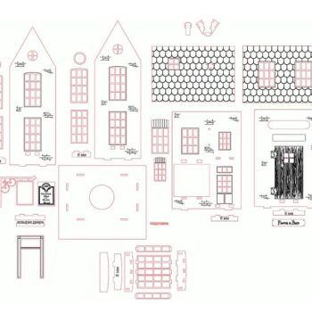 Intra απο ξύλο plywood 3mm-4mm πάχος – ξύλο κιτ ξύλινων μοντέλων βιβλιοπωλείου Harry Potter 15x15 cm INTRAVECTRY-MY554852 - Image 4