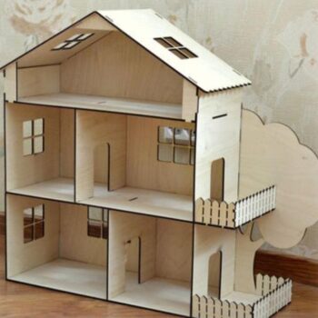 Intra απο ξύλο plywood 3mm-4mm πάχος – ξύλο Barbie Three Story Dreamhouse 30x35 cm INTRAVECTRY-MY554853 - Image 1