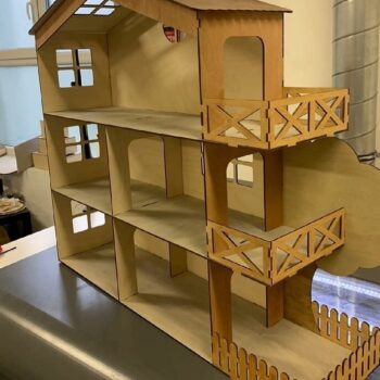 Intra απο ξύλο plywood 3mm-4mm πάχος – Κουκλόσπιτο με το ξύλο δέντρου 50x60 cm INTRAVECTRY-MY554854 - Image 1