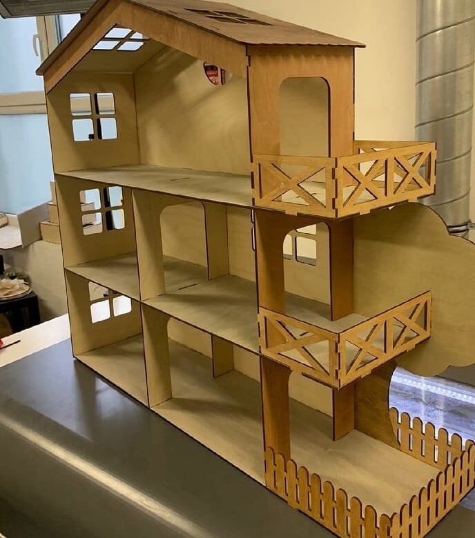 Intra απο ξύλο plywood 3mm-4mm πάχος – Κουκλόσπιτο με το ξύλο δέντρου 50x60 cm INTRAVECTRY-MY554854