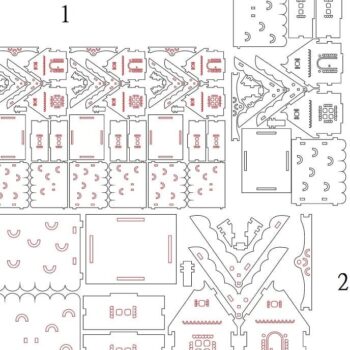 Intra απο ξύλο plywood 3mm-4mm πάχος – ξύλο Χαριτωμένο Μικρό Σπίτι Κηροπήγιο 20x25 cm INTRAVECTRY-MY554860 - Image 5