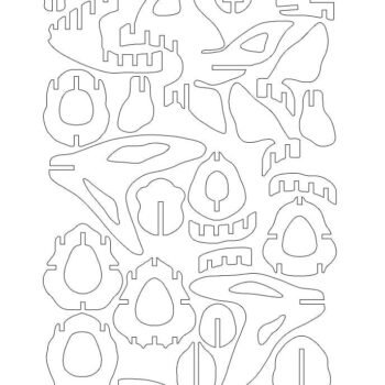 Intra απο ξύλο plywood 3mm-4mm πάχος – Χρυσόψαρο 3D Ξύλινο ξύλο παζλ 15x20 cm INTRAVECTRY-MY554861 - Image 3