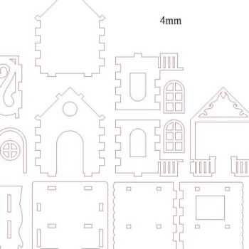 Intra απο ξύλο plywood 3mm-4mm πάχος – ξύλο Ξύλινο Σπίτι Φωλιά Πουλιού 20x25 cm INTRAVECTRY-MY554865 - Image 2