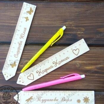 Intra απο ξύλο plywood 3mm-4mm πάχος – ξύλο Χάρακα σχήματος μολυβιού για μαθητές 35x40 cm INTRAVECTRY-MY554871 - Image 1