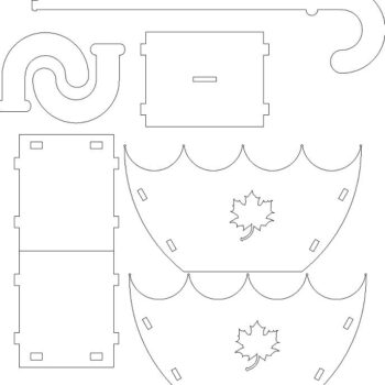 Intra απο ξύλο plywood 3mm-4mm πάχος – ξύλο λουλουδιών ομπρέλας 15x20 cm INTRAVECTRY-MY554897 - Image 4