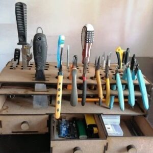 Intra απο ξύλο plywood 3mm-4mm πάχος – ξύλο Organizer εργαλείου Benchtop 12x15 cm INTRAVECTRY-MY554902