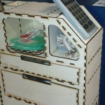 Intra απο ξύλο plywood 3mm-4mm πάχος – ξύλο CNC Workshop Storage Organizer 25x30 cm INTRAVECTRY-MY554907 - Image 1