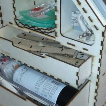 Intra απο ξύλο plywood 3mm-4mm πάχος – ξύλο CNC Workshop Storage Organizer 25x30 cm INTRAVECTRY-MY554907 - Image 2