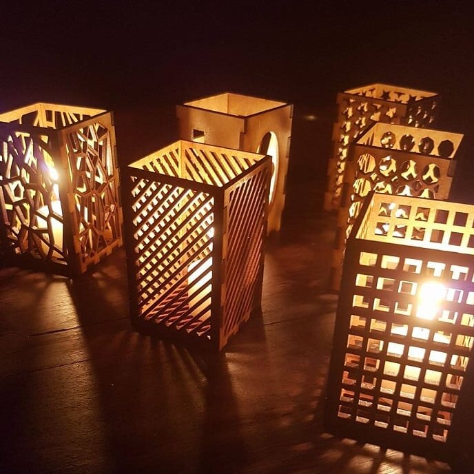 Intra απο ξύλο plywood 3mm-4mm πάχος – ξύλο Serenity Reflection Box 50x60 cm INTRAVECTRY-MY554908