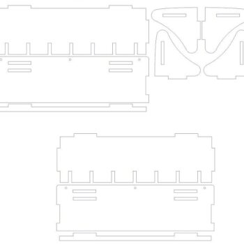 Intra απο ξύλο plywood 3mm-4mm πάχος – Επιτοίχιο ξύλο Σφιγκτήρα 30x30 cm INTRAVECTRY-MY554912 - Image 2