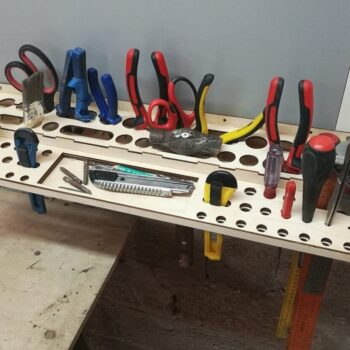 Intra απο ξύλο plywood 3mm-4mm πάχος – Επιτοίχιο ξύλο ραφιού εργαλείων 40x45 cm INTRAVECTRY-MY559165 - Image 2