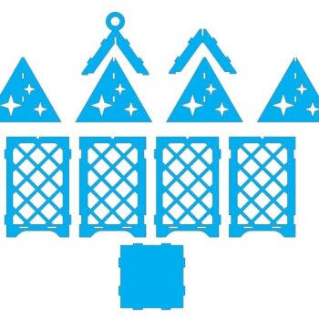 Intra απο ξύλο plywood 3mm-4mm πάχος – ξύλο Κουτί ρεσώ με ξύλινο μενταγιόν 50x60 cm INTRAVECTRY-MY554927 - Image 2