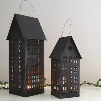 Intra απο ξύλο plywood 3mm-4mm πάχος – ξύλο Tall Storeys Tealight House 15x15 cm INTRAVECTRY-MY554928 - Image 1