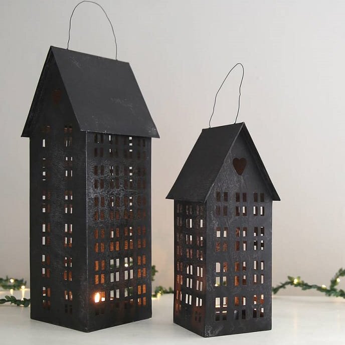 Intra απο ξύλο plywood 3mm-4mm πάχος – ξύλο Tall Storeys Tealight House 15x15 cm INTRAVECTRY-MY554928