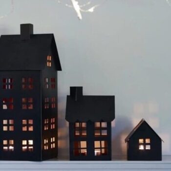 Intra απο ξύλο plywood 3mm-4mm πάχος – ξύλο φαναριού κεριών Main Street City House 40x45 cm INTRAVECTRY-MY554929 - Image 2