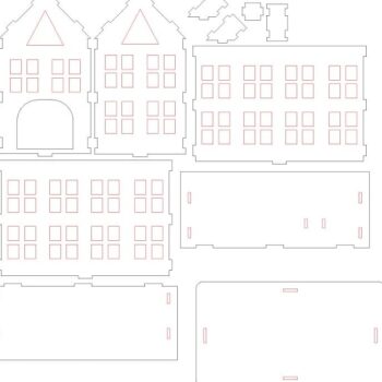 Intra απο ξύλο plywood 3mm-4mm πάχος – ξύλο Κηροπήγιο Φαναριού Σπιτιού Tealight 35x40 cm INTRAVECTRY-MY554930 - Image 3