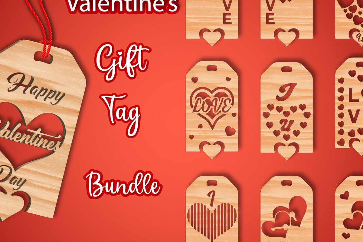 Intra απο ξύλο plywood 3mm-4mm πάχος – Πακέτο ετικετών δώρου για την καρδιά του Αγίου Βαλεντίνου 2 Δίασταση  20x20 cm INTRAFABR-89270871