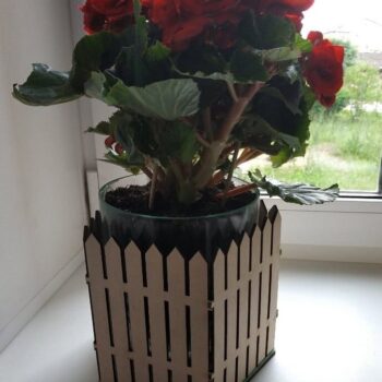 Intra απο ξύλο plywood 3mm-4mm πάχος – ξύλο ξύλινο κουτί φυτευτή 12x15 cm INTRAVECTRY-MY554966 - Image 1