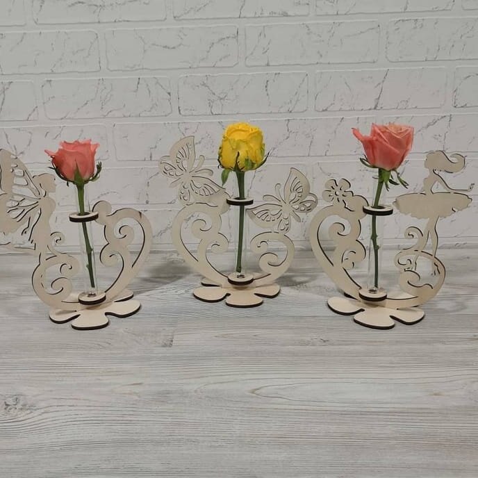 Intra απο ξύλο plywood 3mm-4mm πάχος – ξύλο συλλογής βάζας με δοκιμαστικό σωλήνα κόντρα πλακέ 50x60 cm INTRAVECTRY-MY554968