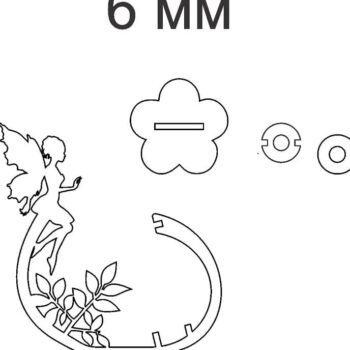 Intra απο ξύλο plywood 3mm-4mm πάχος – ξύλο βάσης βάζου δοκιμαστικού σωλήνα Angel Flower 40x40 cm INTRAVECTRY-MY554972 - Image 2