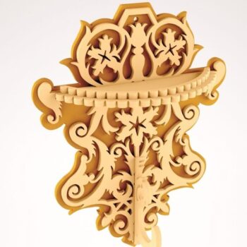 Intra απο ξύλο plywood 3mm-4mm πάχος – Scroll Saw Layered Wall Raf File 45x50 cm INTRAVECTRY-MY559167 - Image 1