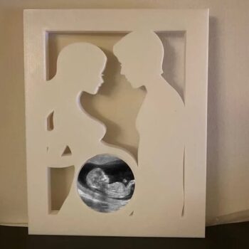 Intra απο ξύλο plywood 3mm-4mm πάχος – ξύλο κορνίζας εγκυμοσύνης 25x25 cm INTRAVECTRY-MY555008 - Image 1