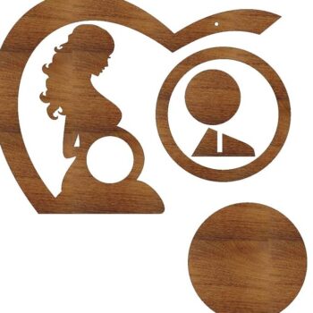 Intra απο ξύλο plywood 3mm-4mm πάχος – ξύλο Κορνίζα φωτογραφιών υπερηχογράφημα 40x40 cm INTRAVECTRY-MY555009 - Image 2