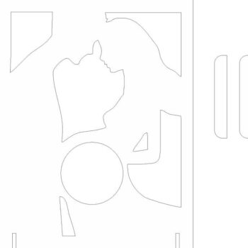 Intra απο ξύλο plywood 3mm-4mm πάχος – Κορνίζα για το ξύλο πρώτης φωτογραφίας 45x50 cm INTRAVECTRY-MY555012 - Image 3