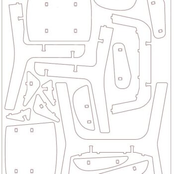 Intra απο ξύλο plywood 3mm-4mm πάχος – ξύλο καρέκλας σαλονιού Elephant 35x40 cm INTRAVECTRY-MY555019 - Image 3