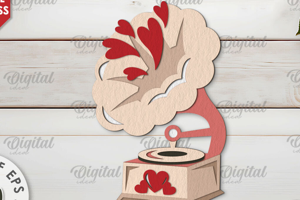 Intra απο ξύλο plywood 3mm-4mm πάχος – Κόψιμο χαρτιού με στρώσεις καρτών του Αγίου Βαλεντίνου Δίασταση  20x20 cm INTRAFABR-114198047