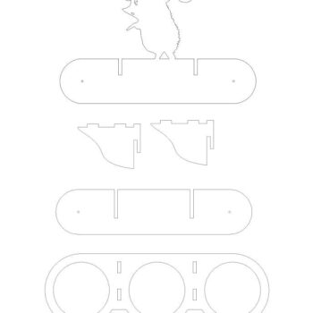 Intra απο ξύλο plywood 3mm-4mm πάχος – ξύλο ραφιού βάσης για γλάστρα Hedgehog 30x35 cm INTRAVECTRY-MY555054 - Image 2