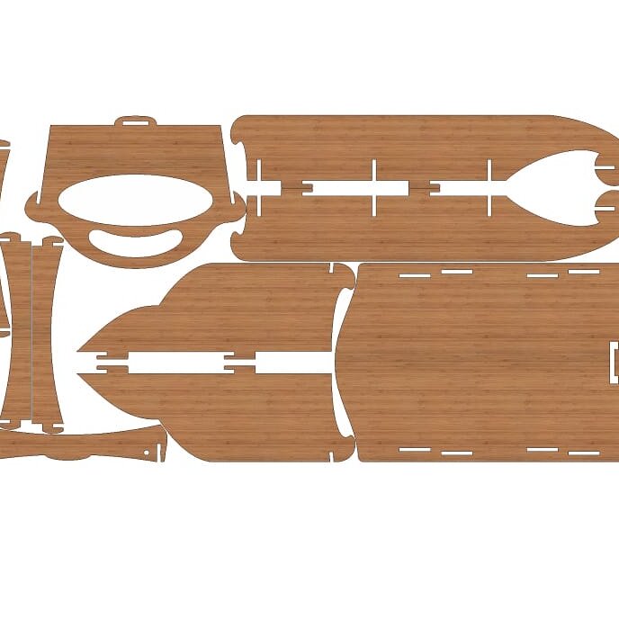 Intra απο ξύλο plywood 3mm-4mm πάχος – ξύλο διάταξης ξύλινων ελκήθρων 20x25 cm INTRAVECTRY-MY555058