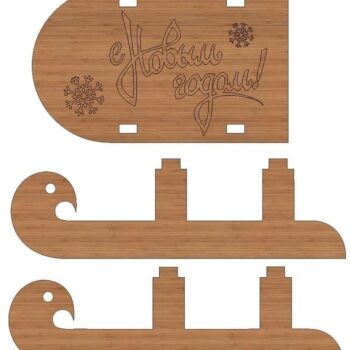 Intra απο ξύλο plywood 3mm-4mm πάχος – Ξύλινη λίμα για έλκηθρο 40x45 cm INTRAVECTRY-MY555062 - Image 4