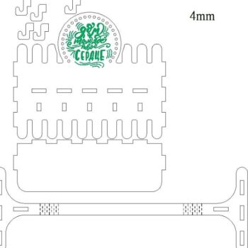 Intra απο ξύλο plywood 3mm-4mm πάχος – ξύλο ραφιού εισόδου κλειδιού 10x10 cm INTRAVECTRY-MY559170 - Image 2
