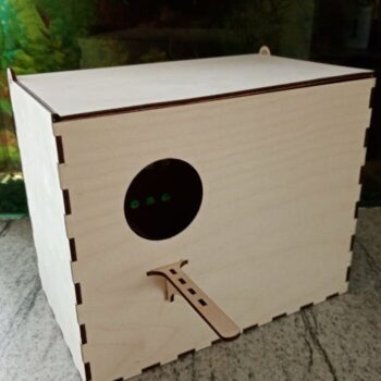 Intra απο ξύλο plywood 3mm-4mm πάχος – ξύλο Κουτιού αναπαραγωγής Budgie Bird 40x40 cm INTRAVECTRY-MY555082 - Image 1