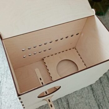 Intra απο ξύλο plywood 3mm-4mm πάχος – ξύλο Κουτιού αναπαραγωγής Budgie Bird 40x40 cm INTRAVECTRY-MY555082 - Image 2