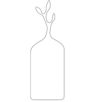 Intra απο ξύλο plywood 3mm-4mm πάχος – Σανίδα κοπής με ξύλο λαβής φύλλου 50x60 cm INTRAVECTRY-MY555089 - Image 2