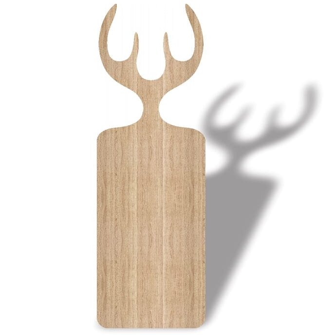 Intra απο ξύλο plywood 3mm-4mm πάχος – ξύλο σανίδας κοπής ελαφιού 45x50 cm INTRAVECTRY-MY555090