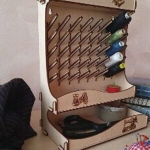 Intra απο ξύλο plywood 3mm-4mm πάχος – ξύλο Organizer κλωστής ραπτικής 50x60 cm INTRAVECTRY-MY555114