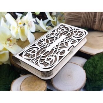 Intra απο ξύλο plywood 3mm-4mm πάχος – ξύλο Ξύλινου Φάκελου Χρημάτων 20x20 cm INTRAVECTRY-MY555121 - Image 1