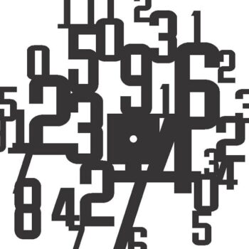 Intra απο ξύλο plywood 3mm-4mm πάχος – ξύλο ρολόι τοίχου αριθμών 30x35 cm INTRAVECTRY-MY561039 - Image 2