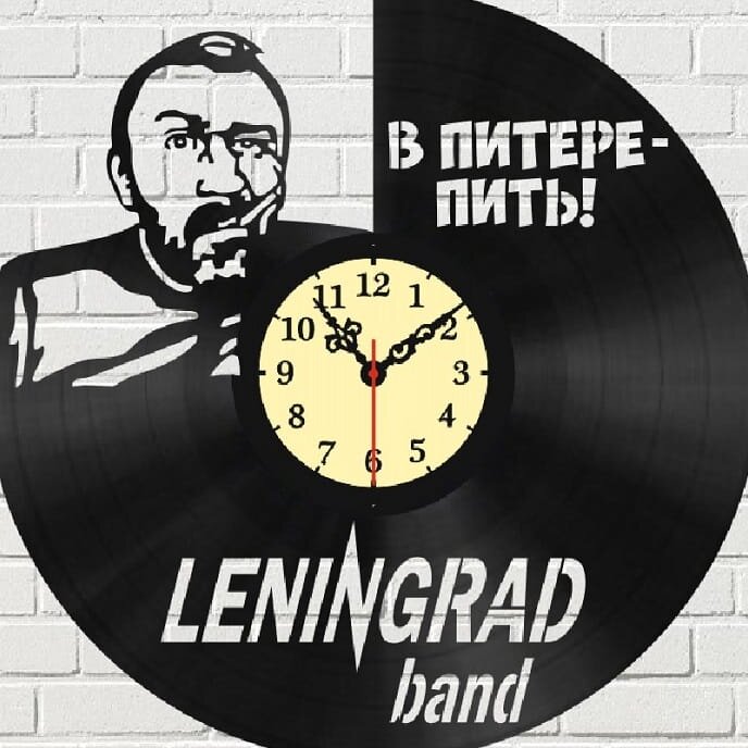 Intra απο ξύλο plywood 3mm-4mm πάχος – ξύλο ρολογιού βινυλίου του Leningrad Rock Band 40x40 cm INTRAVECTRY-MY555132