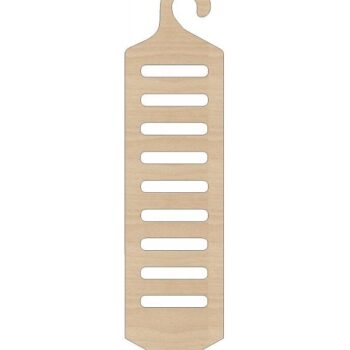 Intra απο ξύλο plywood 3mm-4mm πάχος – Κρεμάστρα γάντζου για ξύλο γραβάτας 15x15 cm INTRAVECTRY-MY555173 - Image 1