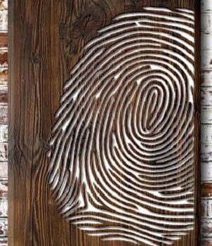 Intra απο ξύλο plywood 3mm-4mm πάχος – ξύλο δακτυλικών αποτυπωμάτων ξύλινο πάνελ τοίχου 12x15 cm INTRAVECTRY-MY555186 - Image 1