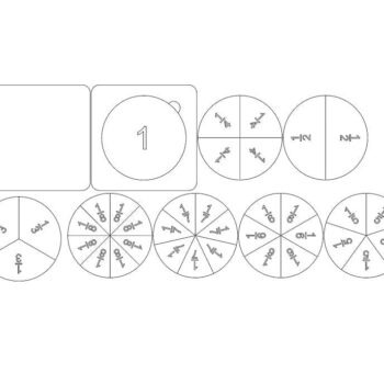 Intra απο ξύλο plywood 3mm-4mm πάχος – ξύλο τροχού εκμάθησης μαθηματικών κλασματικών κύκλων 40x40 cm INTRAVECTRY-MY555189 - Image 3
